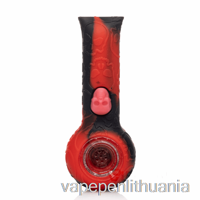 Stratus Silikono Kaukolės Rankinis Vamzdis Tamsiai Raudonas (juodas / Raudonas) Vape Skystis
